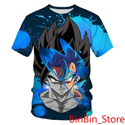 Buy New Style Mens DBZ Super Saiyan Son Goku Combat Short Sleeve T-shirt Tops S-6XL • 15.59£