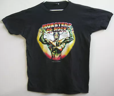 Buy Monsters Of Rock Concert T-shirt 87 Deep Purple Dio Metallica Ratt Cinderell  Xl • 113.36£