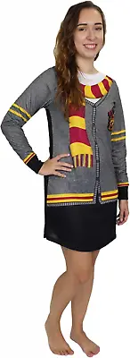 Buy Harry Potter Hogwarts Gryffindor Women's Long Sleeve Nightgown Pajamas  • 33.07£
