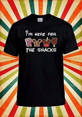 Buy Im Here For The Snacks Disney T Shirt Men Women Unisex Baseball T Shirt Top 3203 • 11.99£