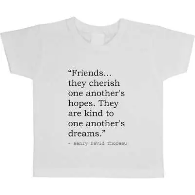 Buy Friendship Henry David Thoreau Quote Kid's T-Shirts (TS081624) • 5.99£