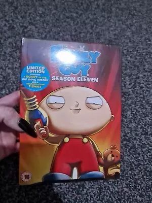 Buy Family Guy Season 11 DVD Box Set Limited Edition Complete T-Shirt Big Bang Scrip • 12£