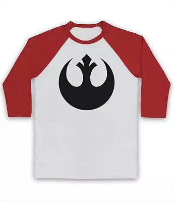 Buy Star Wars Rebel Alliance Logo Sci Fi Film Symbol Icon 3/4 Sleeve Baseball Tee • 23.99£
