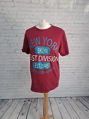 Buy Exodus Maroon Graphic Print T Shirt Mens Size Medium (DO10) • 9.99£