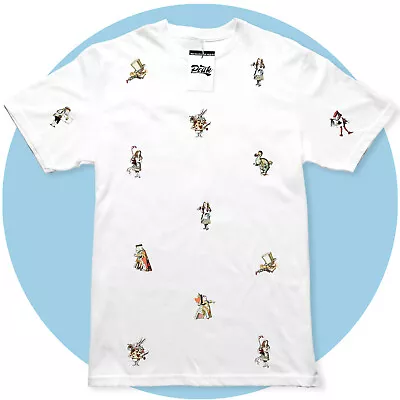Buy Alice In Wonderland T-Shirt - Vintage Illustration Pattern - Book T-shirt • 14.99£