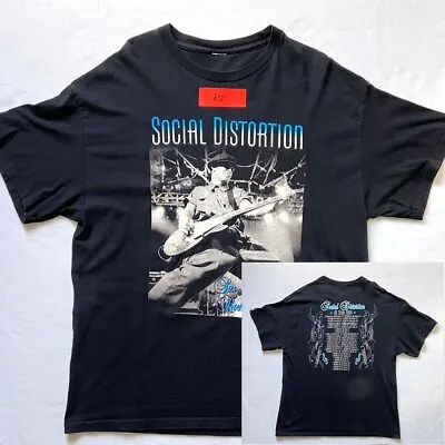 Buy SOCIAL DISTORTION Sex Love And Rock`n`Roll USA Tour `04 T-shirt XL Mike Ness #65 • 46.61£