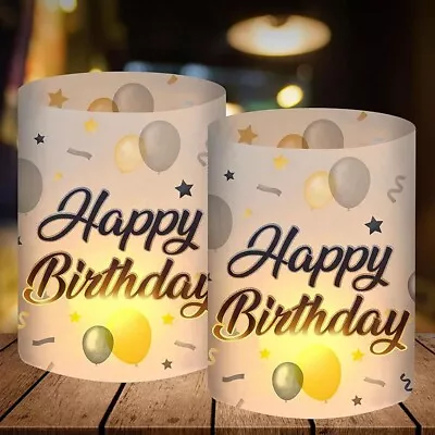Buy Birthday Party T-Shirt Light Candle Foil & Plastic Socket Birthday Fe • 8.42£
