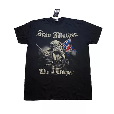 Buy BNWT Gildan Iron Maiden The Trooper 2011 Black T-Shirt Size 2XL Mens • 19.60£