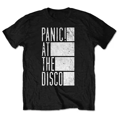 Buy Panic! At The Disco T-Shirt Bars Rock Band Official New Black • 11.21£