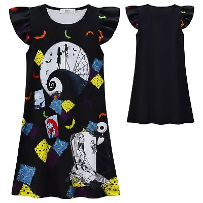 Buy Kids The Nightmare Before Christmas Pyjamas Dress Cosplay Nightdress Fancy Dress • 8.99£