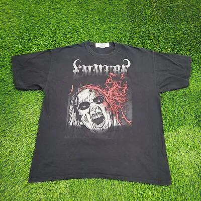 Buy Vintage Y2K Emmure Metal Band Headshot Shirt XL 23x28 Black Gruesome Gothic • 37.10£