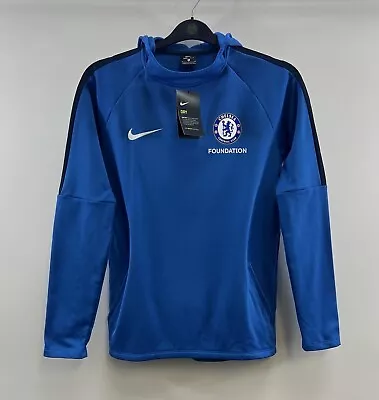 Buy BNWT Chelsea Foundation Drill Football Hoodie 2018/19 Adults Small Nike A715 • 59.99£