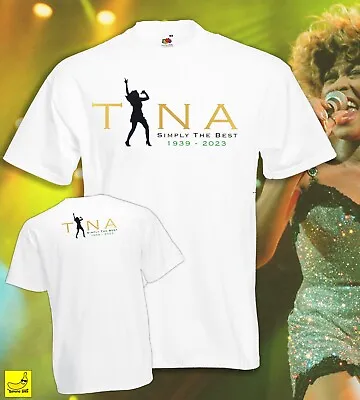 Buy Tina Turner Tribute T-Shirt RIP 1939 - 2023 Simply The Best Music Legend Tee • 9.99£