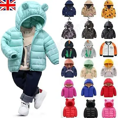 Buy Toddler Baby Kids Boys Girls Hooded Coats Hoody Jackets Casual Tops For 1-9 Year • 10.49£