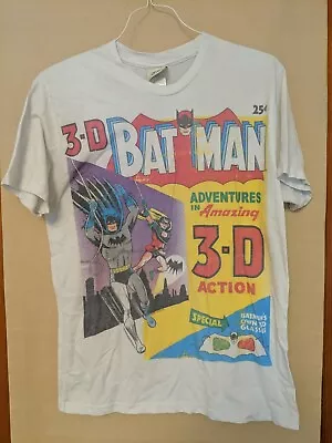 Buy DC Originals Batman 3-D Adventures Faded Retro/Vintage Style T-Shirt Size Medium • 20.12£