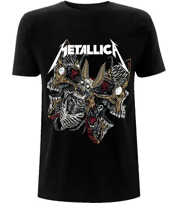 Buy Metallica Skull Moth Black T-Shirt NEW OFFICIAL • 16.59£