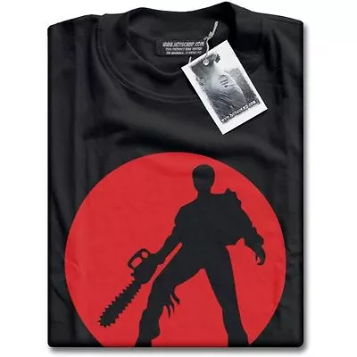 Buy NEW Evil Dead Ash With Chainsaw Mens Black Texas Massacre Premium T-Shirt Top • 13.99£