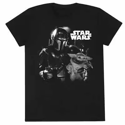 Buy Star Wars  Mandalori - BW Photo Unisex Black T-Shirt Large - Large - - K777z • 13.09£