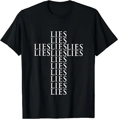 Buy Lies Cross Atheist Atheism Anti Religion Gift T-Shirt • 11.99£