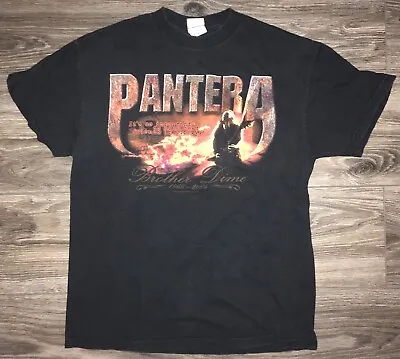 Buy Pantera Dimebag Darrell Brother Dime 1966-2004 RIP Black Metal T-Shirt Fits S/M • 32.73£
