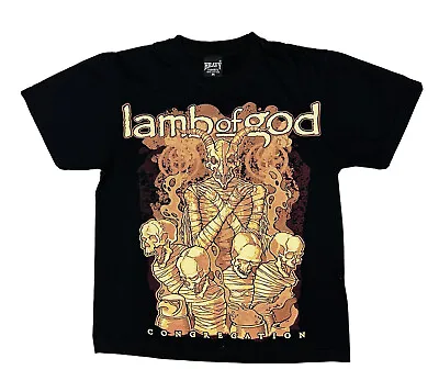 Buy Lamb Of God Congregation Men's T-Shirt M Black Heavy Metal Death Metal Band Tee • 18.31£