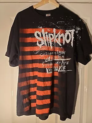Buy Slipknot We Wont Die Front Graphics Adults XL Heavy Metal Music Band T-Shirt • 21£