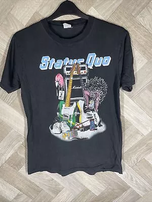 Buy STATUS QUO Vintage 1988 Europe Tour T-Shirt Single Stitch Medium • 29.99£
