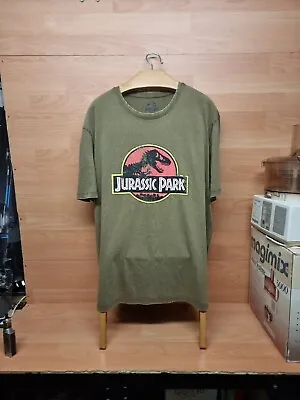 Buy Jurassic Park Original Fossil Distressed Faded Logo T-Shirt • 1.20£