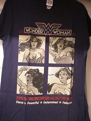 Buy Wonder Woman Ladies Navy T Shirt Dc Comics Official Merchandise M Brand New • 8.99£