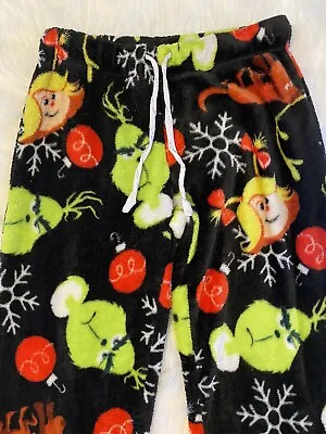 Buy Dr.Seuss The Grinch Pajama Pants Womens Size Small Black Cindy Lou Who Max Pjs • 15.44£