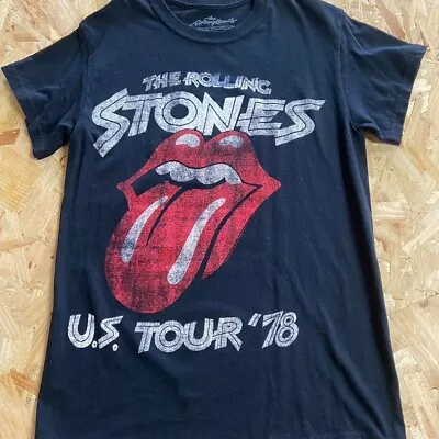 Buy The Rolling Stones T Shirt Black Small S Mens US Tour 78 Music Band Graphic • 8.99£
