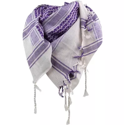 Buy Womans Purple Arab Scarf Shemagh Palestine Yashmagh Shemagh Keffiyeh Palestinian • 6.95£