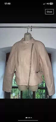 Buy Leather Look Biker Jacket Size 16 • 3.50£