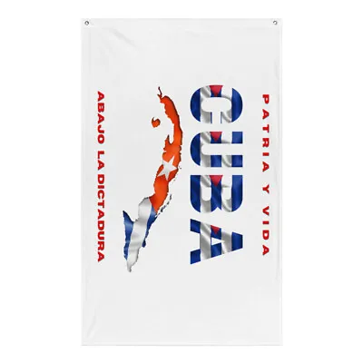 Buy Flag Of Cuba Patria Y Vida Abajo La Dictadura • 27.01£
