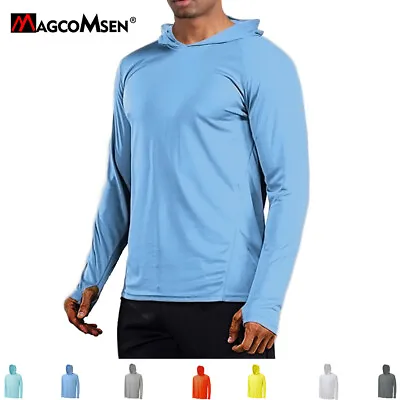 Buy Outdoor Sun Protection Shirts Hoodie Mens Anti-UV Performance Tee T-Shirts Tops • 17.99£