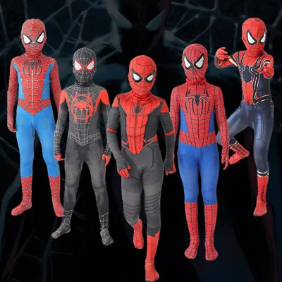 Buy Superhero Spiderman Kids Bbay Boys Costume Cosplay Fancy Dress Jumpsuit Age 2-10 • 3.99£
