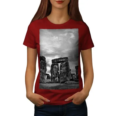 Buy Wellcoda Stone Field Photo Womens T-shirt, England Casual Design Printed Tee • 15.99£