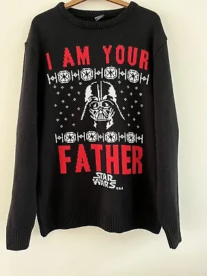 Buy STAR WARS - Christmas Jumper - DARTH VADER I AM YOUR FATHER  Size L • 14.99£