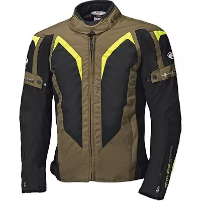 Buy Held Zelda Motorcycle Motorbike Textile Jacket - Military Green / Fluo Yellow • 195.95£