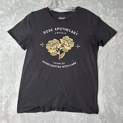 Buy Schitts Creek Women's Size Small  Rose Apothecary Graphic T-Shirt Dark Gray • 9.49£