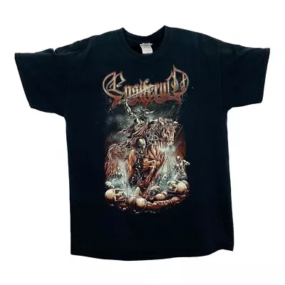 Buy ENSIFERUM Graphic Spellout Folk Power Melodic Death Metal Band T-Shirt Large • 17£