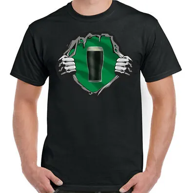 Buy GUINESS T-SHIRT St Patricks Day BBQ Beer Alcohol Gym MMA Training Top Mens  • 10.99£