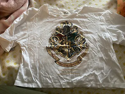 Buy Girls Cropped Short Sleeve Harry Potter Hogwarts T Shirt Age 10-11 H&m • 0.99£