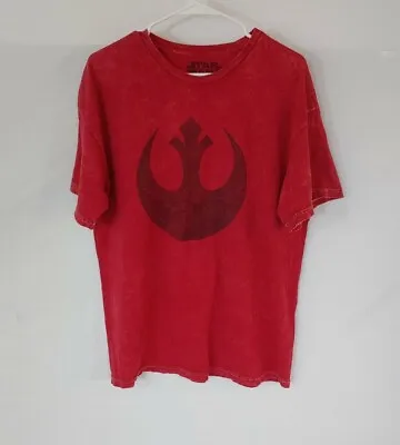 Buy Star Wars Alliance Starbird Phoenix Rebel Symbol Men's Adult LARGE Red T-shirt • 4.96£