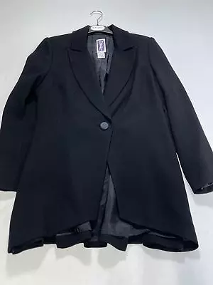 Buy Womens Zelda Black Classic One Button Blazer Sport Coat Size 8 NEW • 75.77£