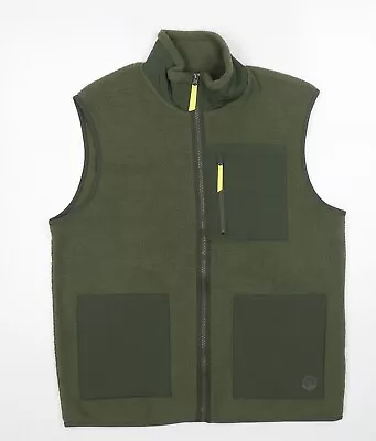Buy Marks And Spencer Mens Green Gilet Jacket Size M Zip • 9£
