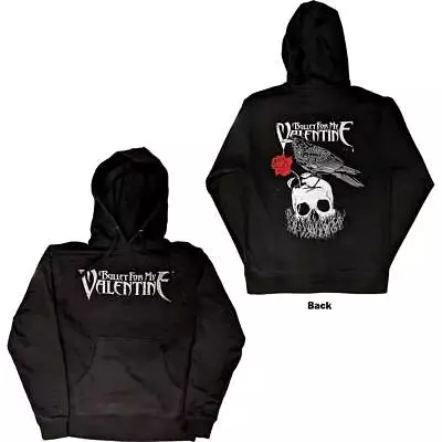 Buy Bullet For My Valentine 'Logo & Raven' Black Pullover Hoodie - NEW OFFICIAL • 29.99£