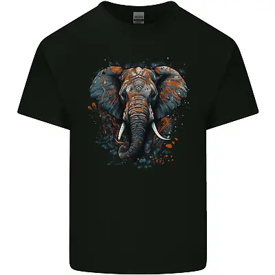 Buy Abstract Elephant Mens Cotton T-Shirt Tee Top • 11.75£