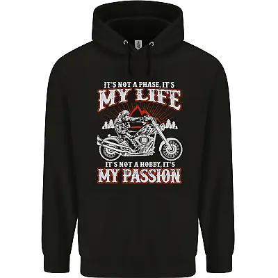 Buy Motorbike Its My Passion Biker Motorcycle Mens 80% Cotton Hoodie • 24.99£