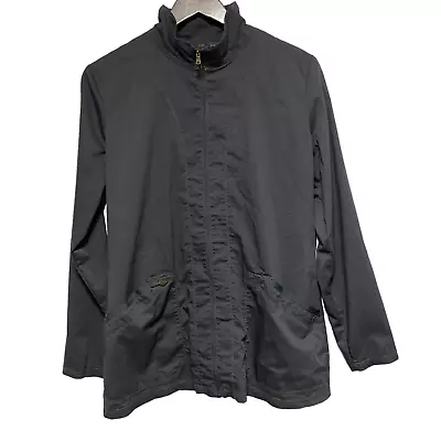 Buy Dickies Jacket Womens M Gray Lightweight Unlined Utility Full Zip Pocket Stretch • 8.53£